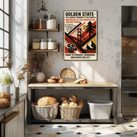 Golden State A Celebration of California Poster