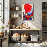 Soviet Union Propaganda Art: Bold Patriotic Imagery Poster