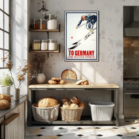 Skiing in Germany Poster PosterGoat