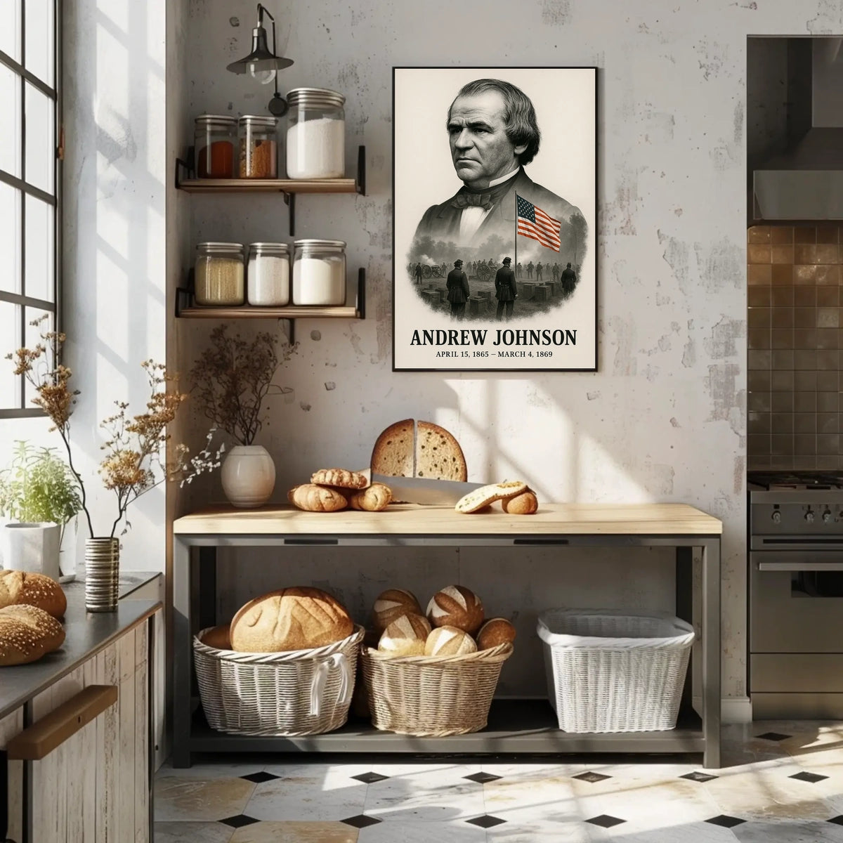 Andrew Johnson 17th President of the United States Reflections Poster