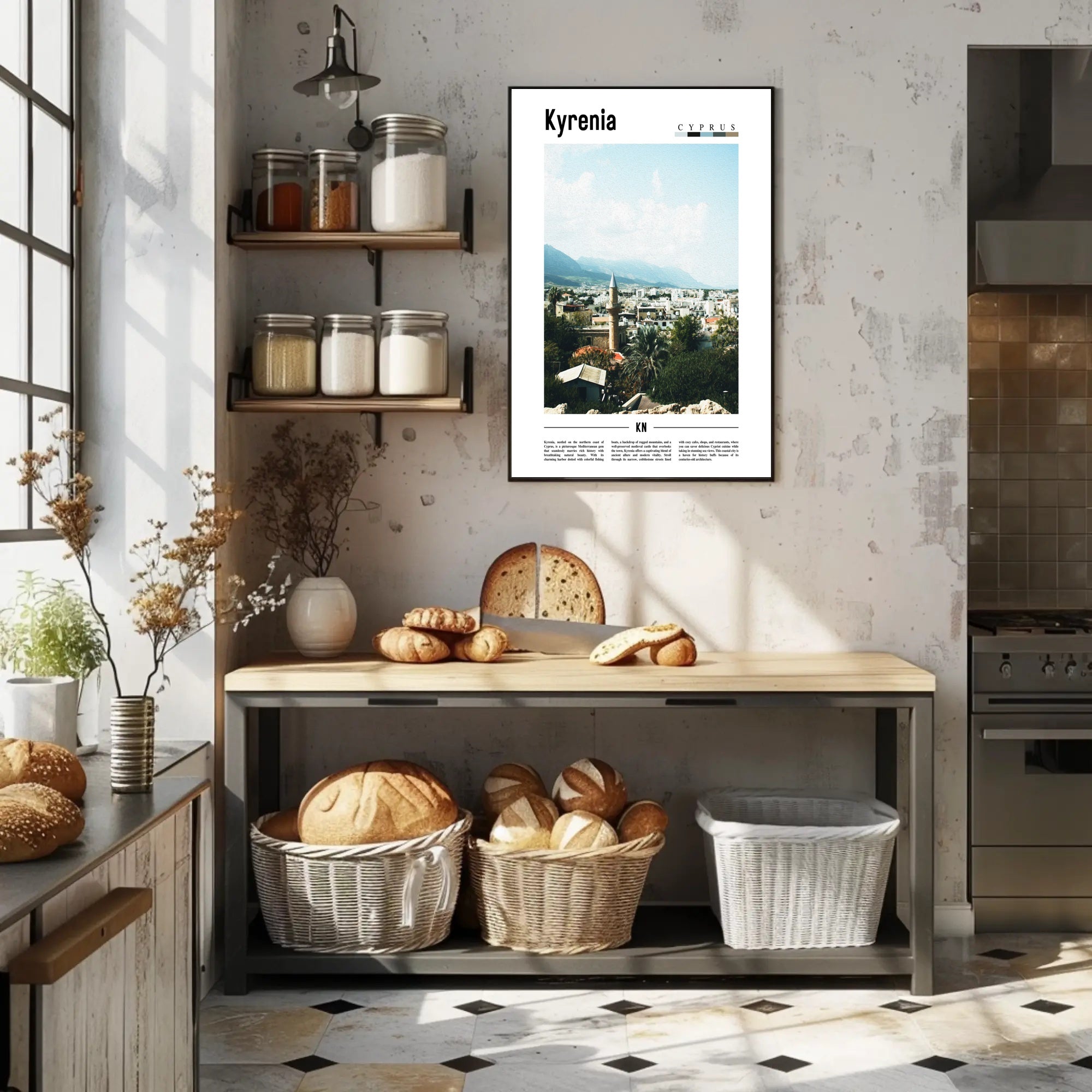 Kyrenia Mediterranean Escape Travel Poster PosterGoat