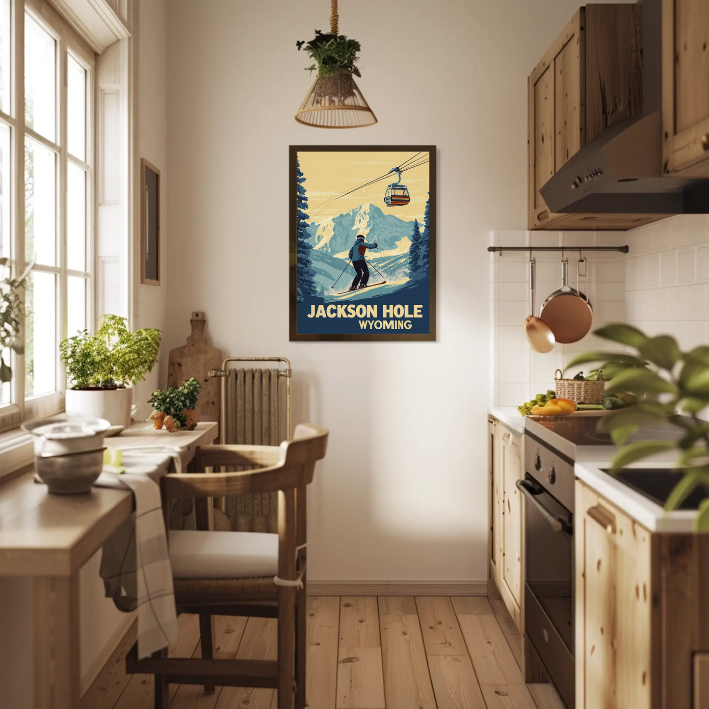 Jackson Hole Wyoming Vintage Poster