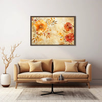 Autumn Floral Elegance Poster