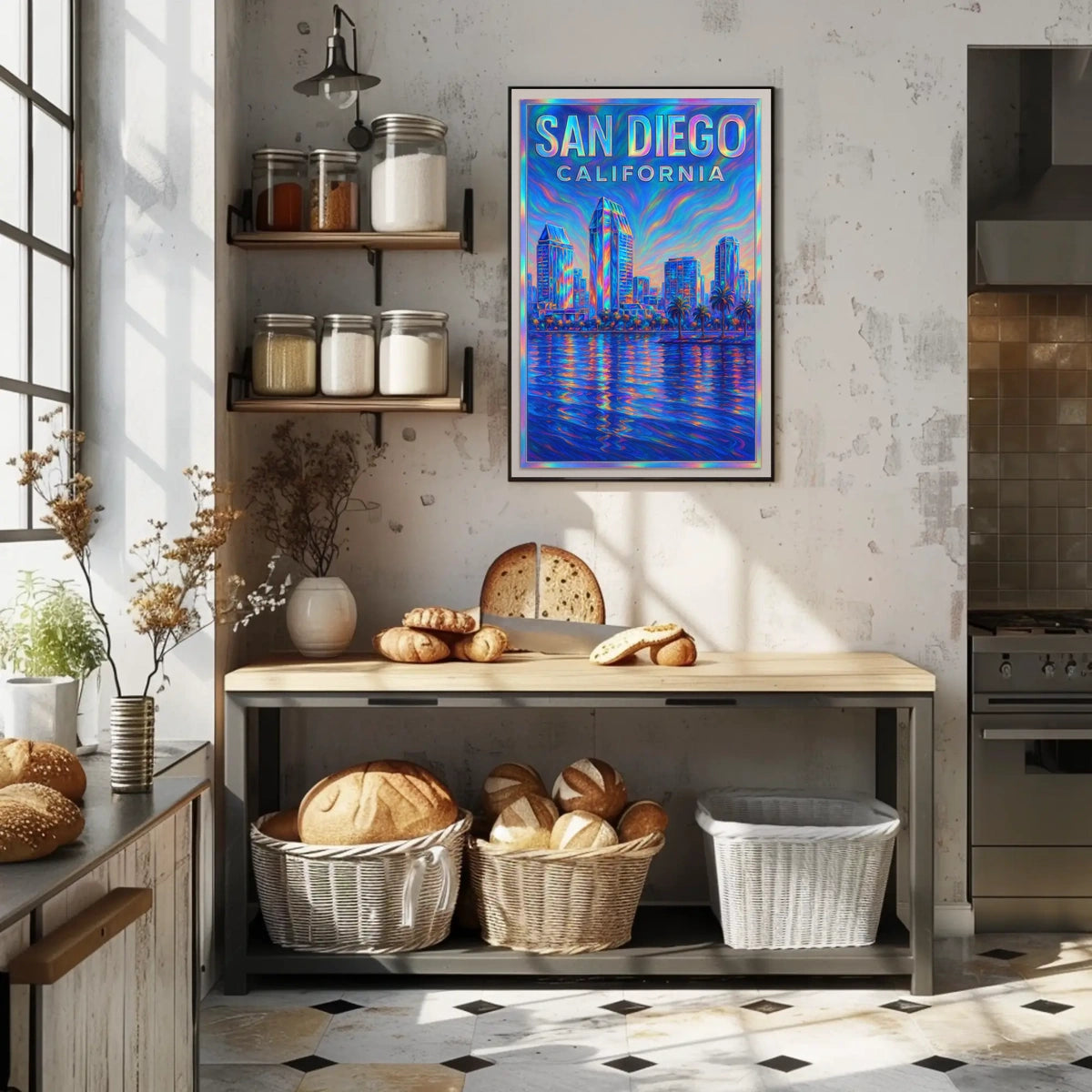 San Diego Skyline Poster