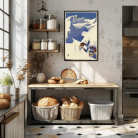 Vivid Vintage Ski Adventure in Austria Travel Poster PosterGoat