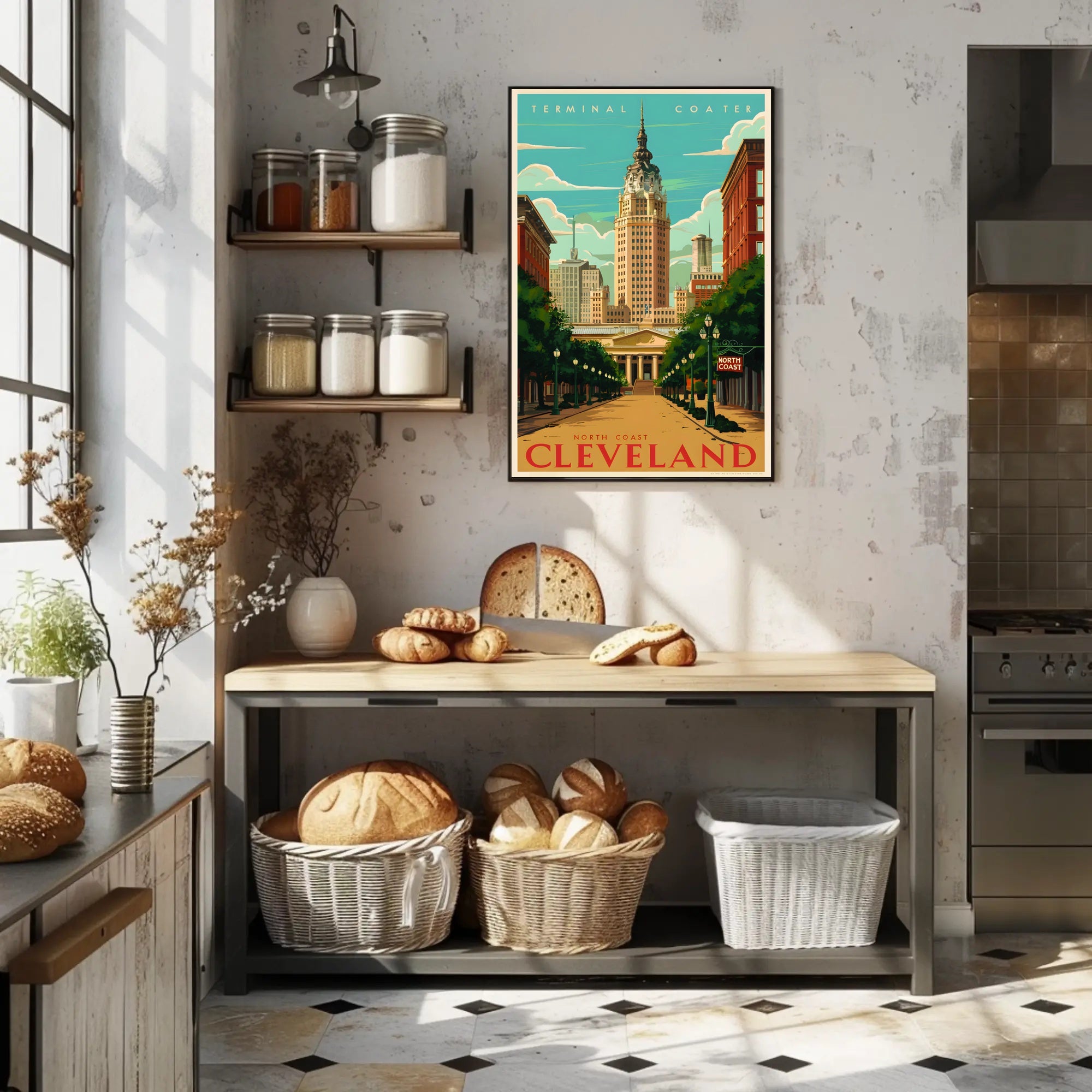 Discover Cleveland's Architectural Charm Poster