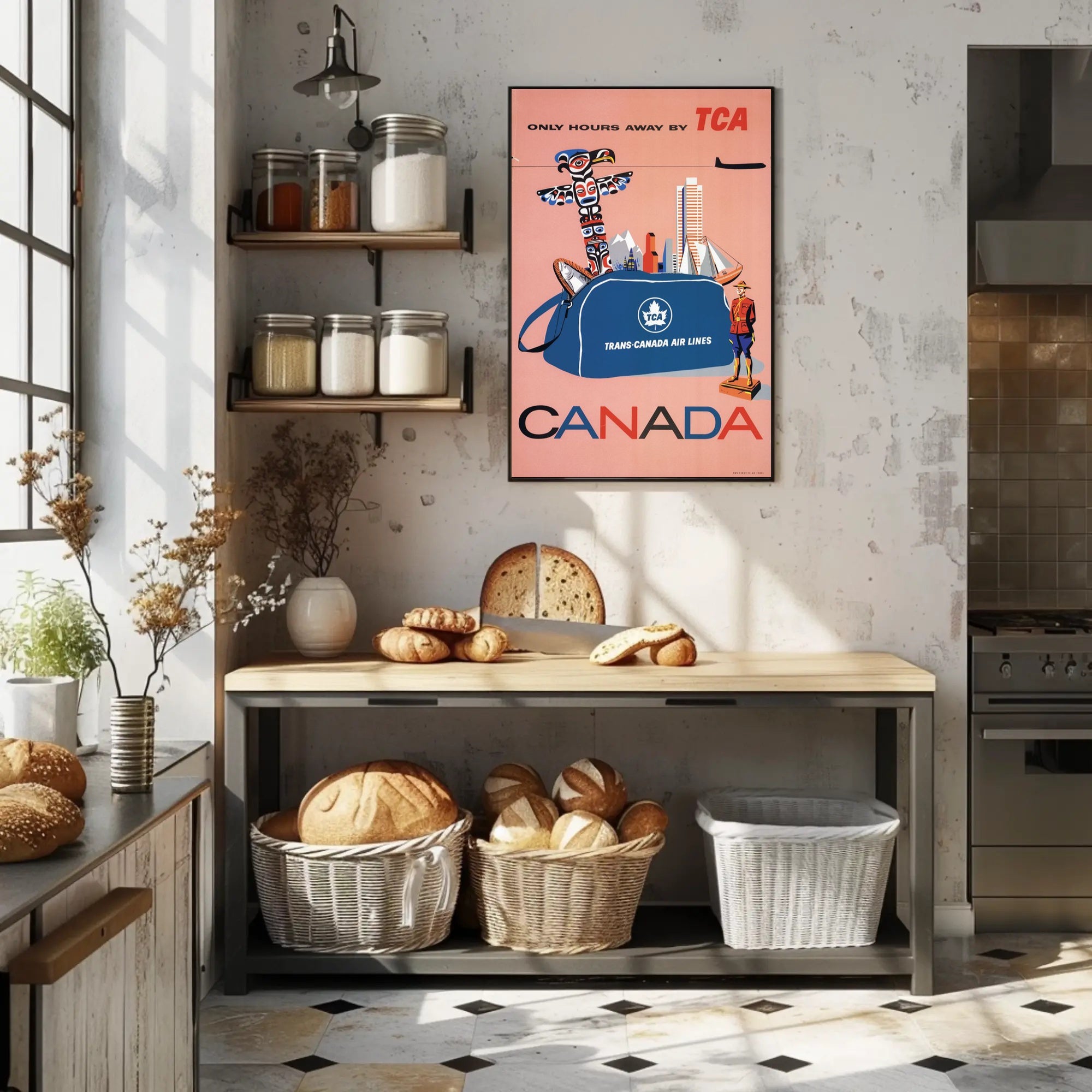 Vintage Trans-Canada Air Lines Travel Poster PosterGoat