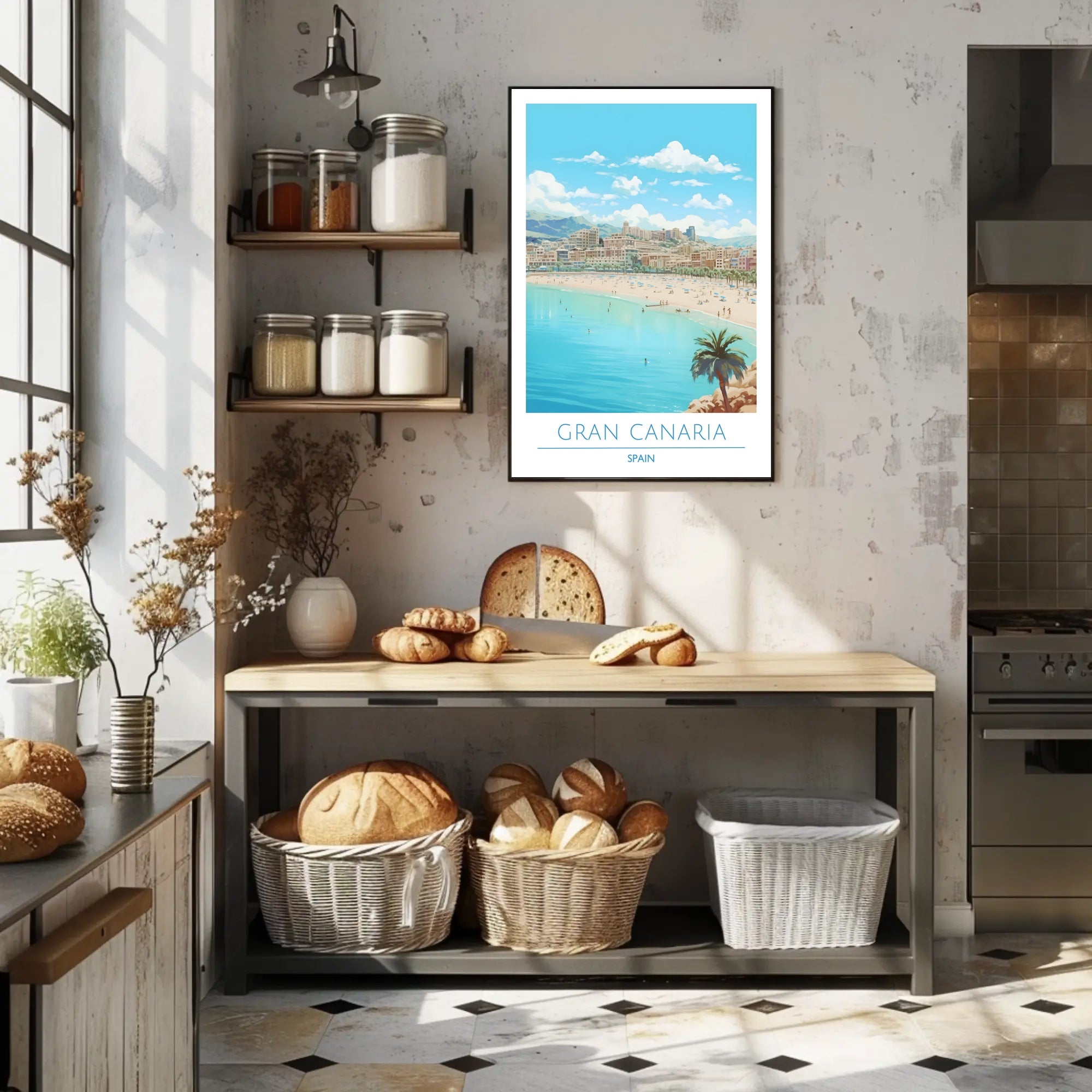 Gran Canaria Beach Scene Poster