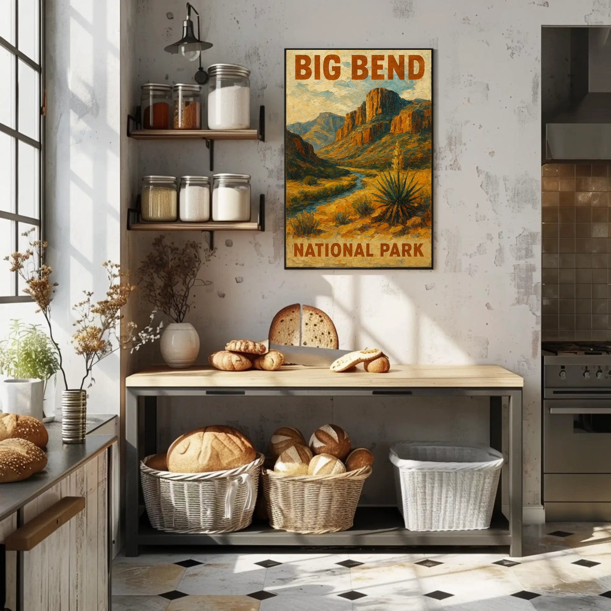 Big Bend National Park Desert Vintage Wanderlust Poster