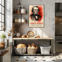 Andrew Johnson Portrait Historical or Presidential Poster