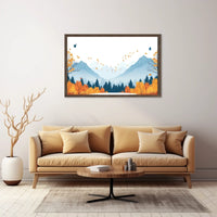 Autumn Mountain Landscape Poster