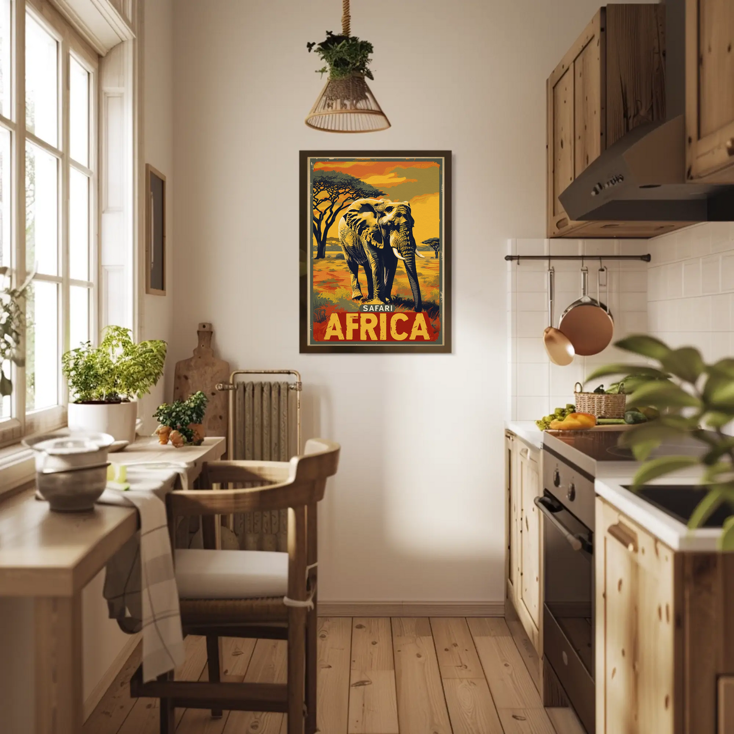 Safari Africa Vintage Poster