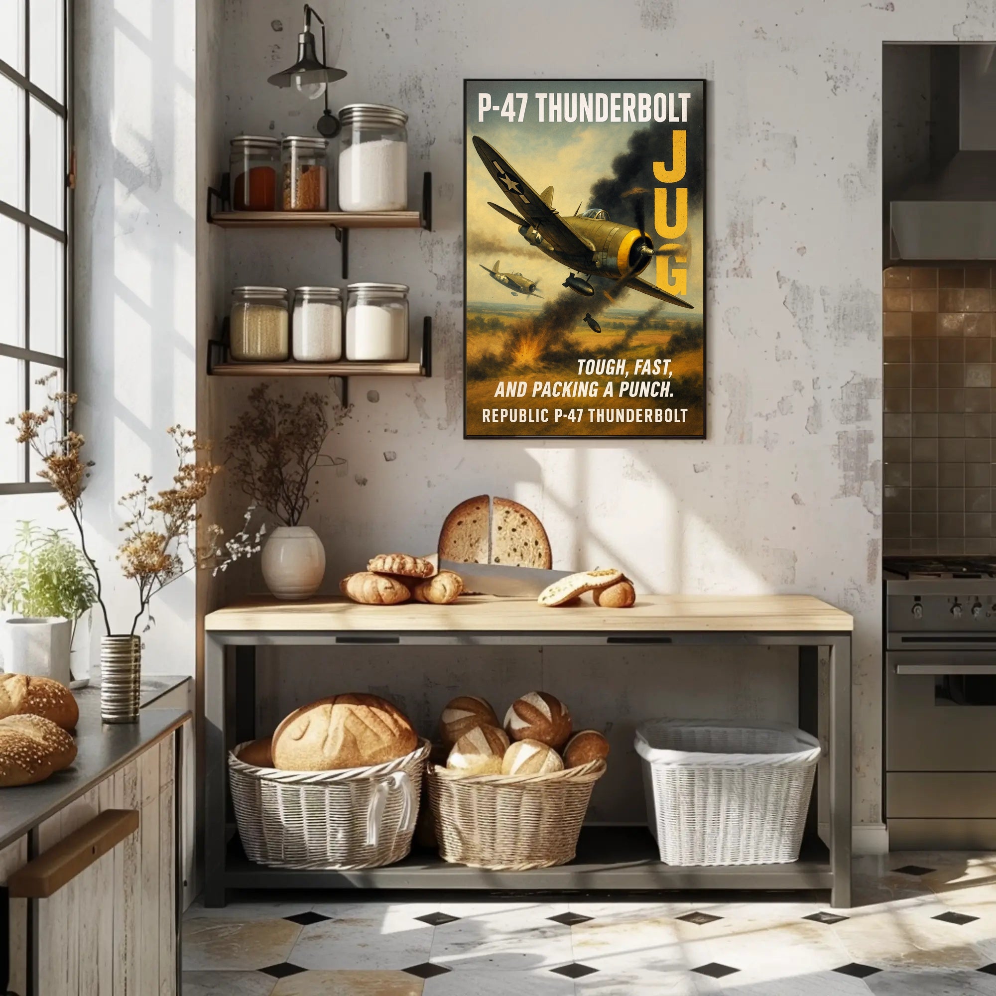 Republic P-47 Thunderbolt The Jug Poster PosterGoat