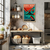 Bora Bora Retro Travel Poster PosterGoat