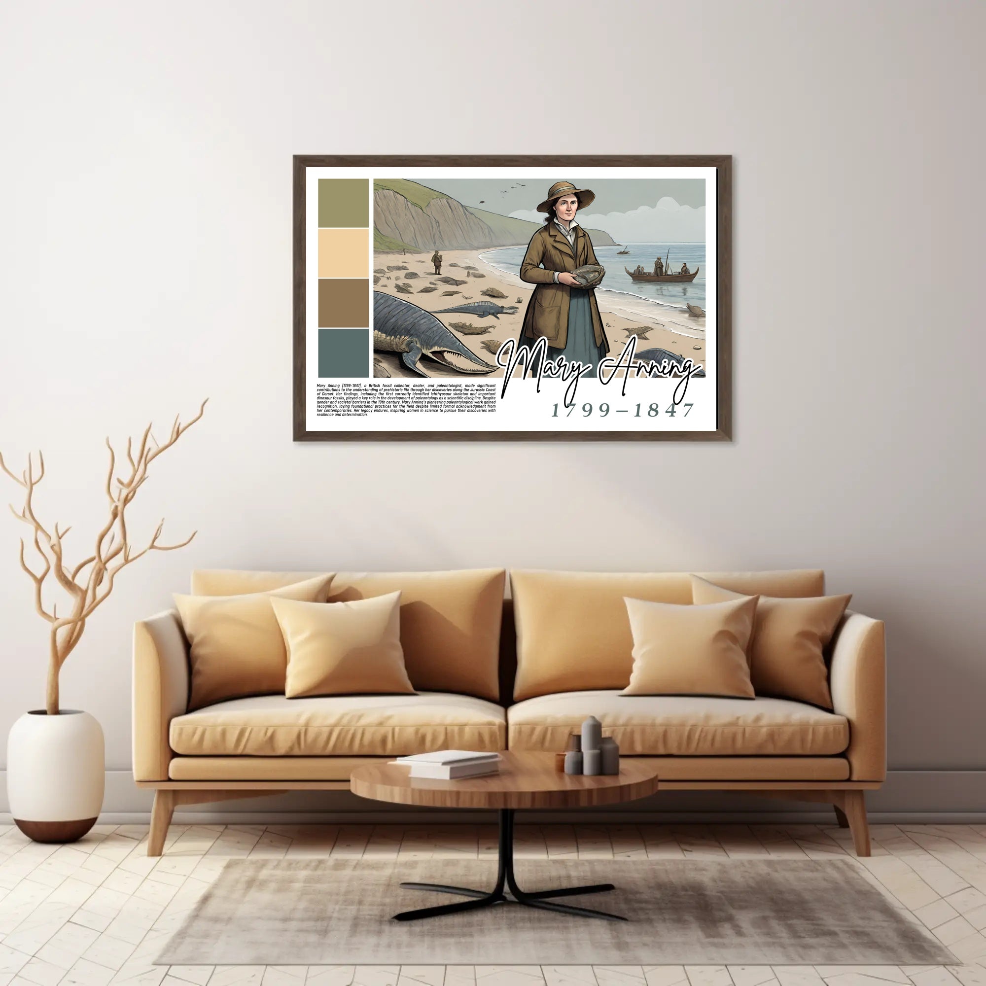 Mary Anning: Pioneer of Paleontology Poster