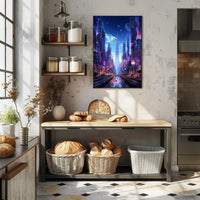 Futuristic Cityscape Poster
