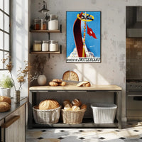 Winter Wonderland in Swiss Alps Travel Poster PosterGoat