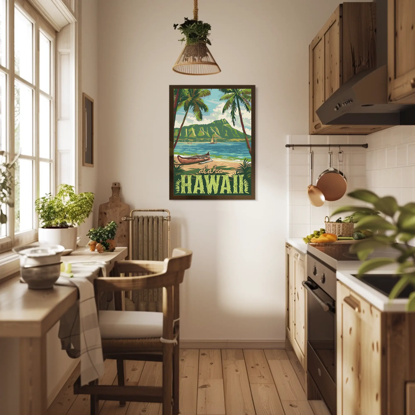 Vintage Poster Aloha Hawaii Beach