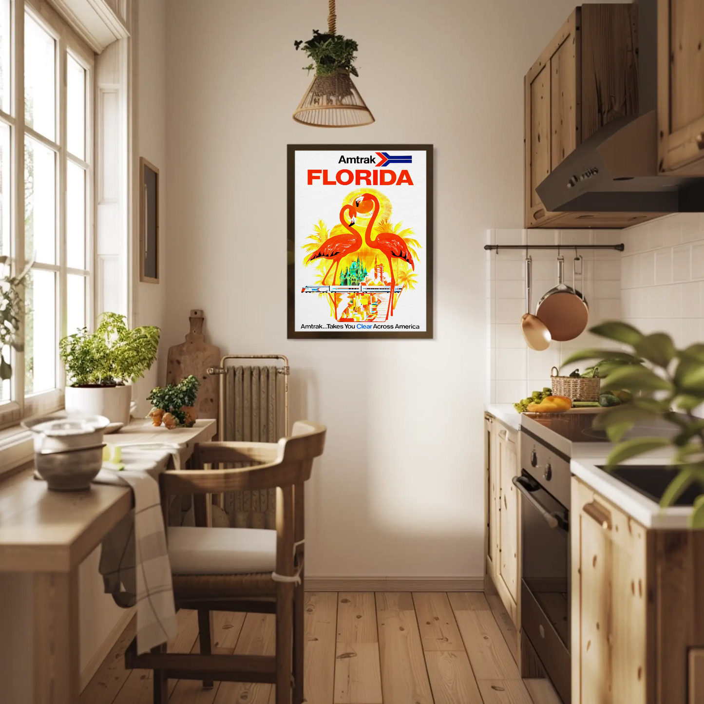 Amtrak Florida Vintage Poster