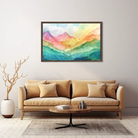 Vibrant Mountain Landscape Poster