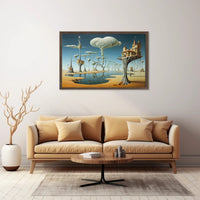Whimsical Surreal Landscape Art Fantasy or Mythology Poster