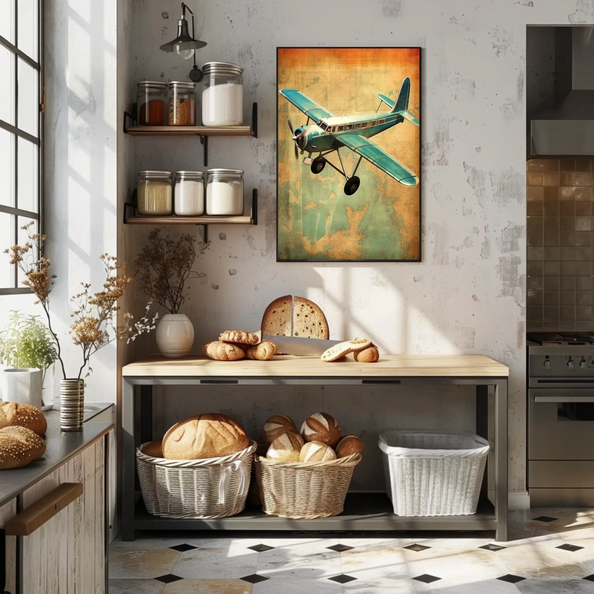 Vintage Adventure in Aviation Poster