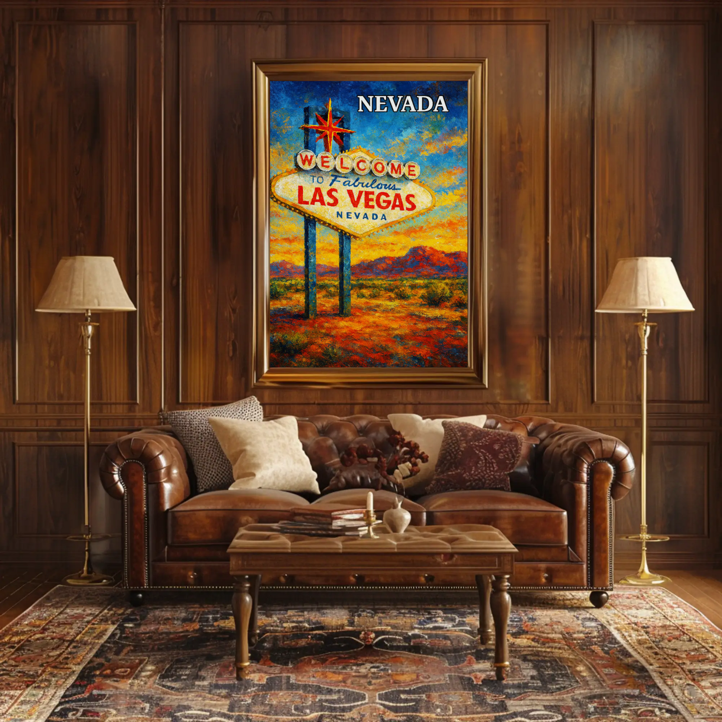 Las Vegas Nevada Vintage Welcome Sign Poster