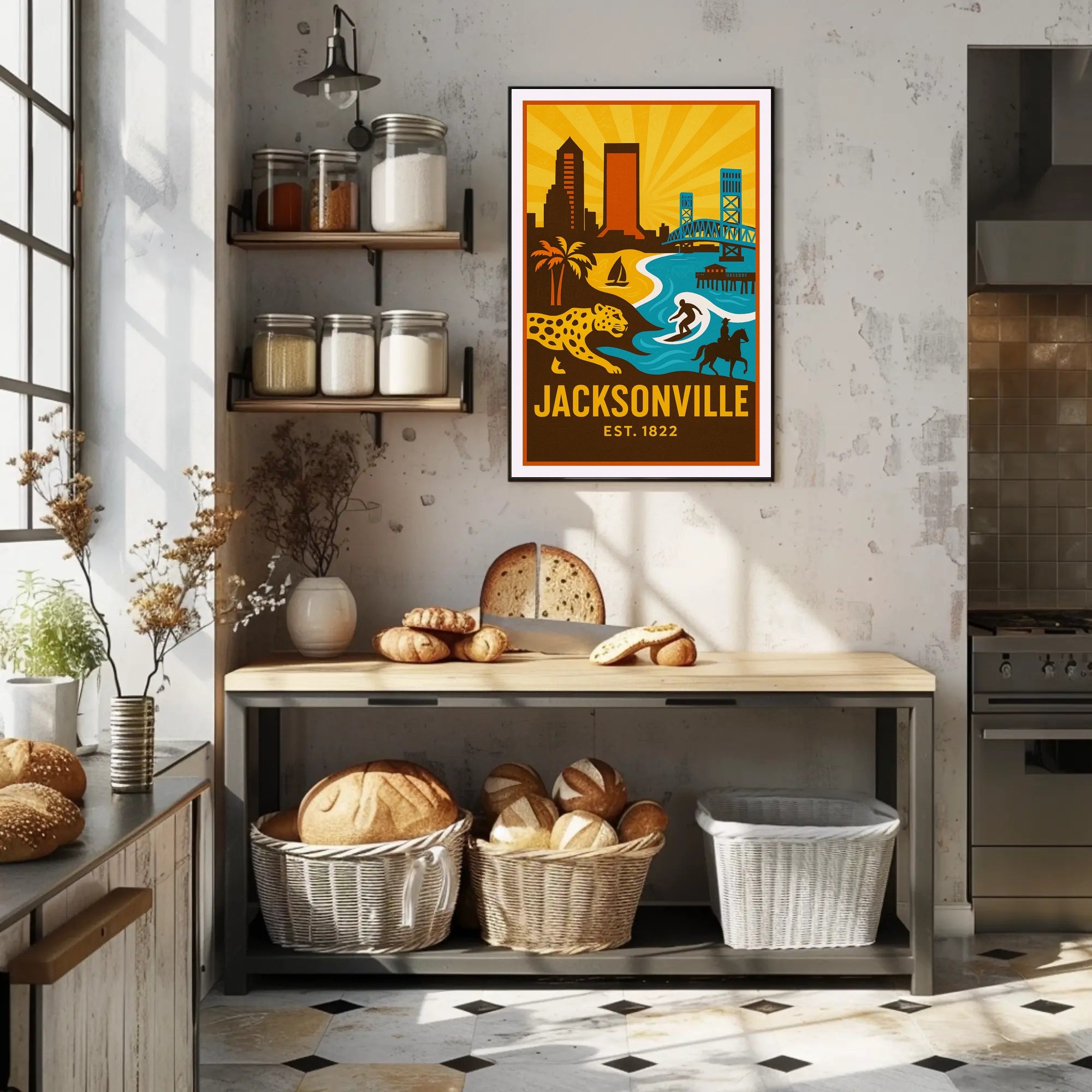 Jacksonville Established 1822 Poster PosterGoat