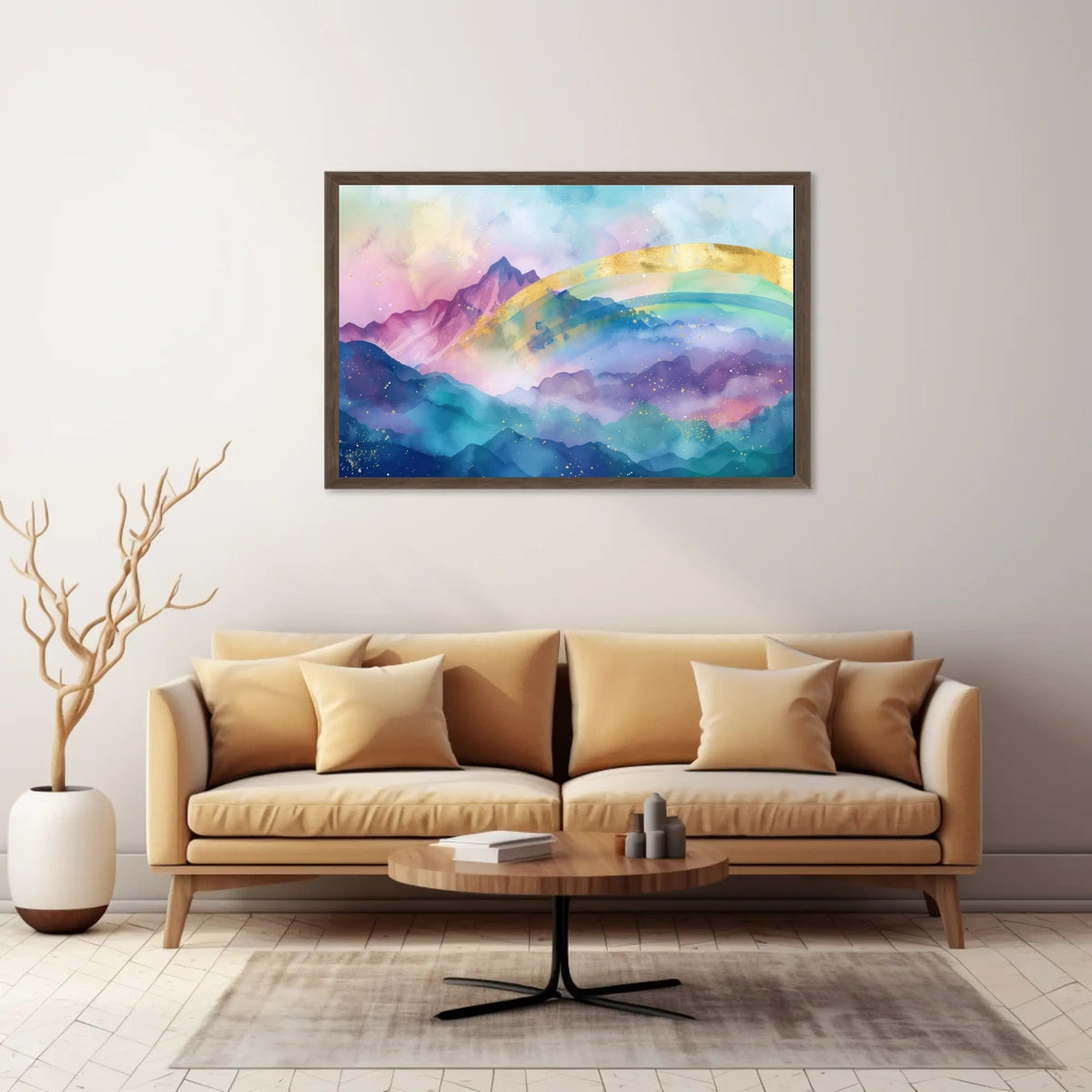Mystical Mountain Landscape Poster