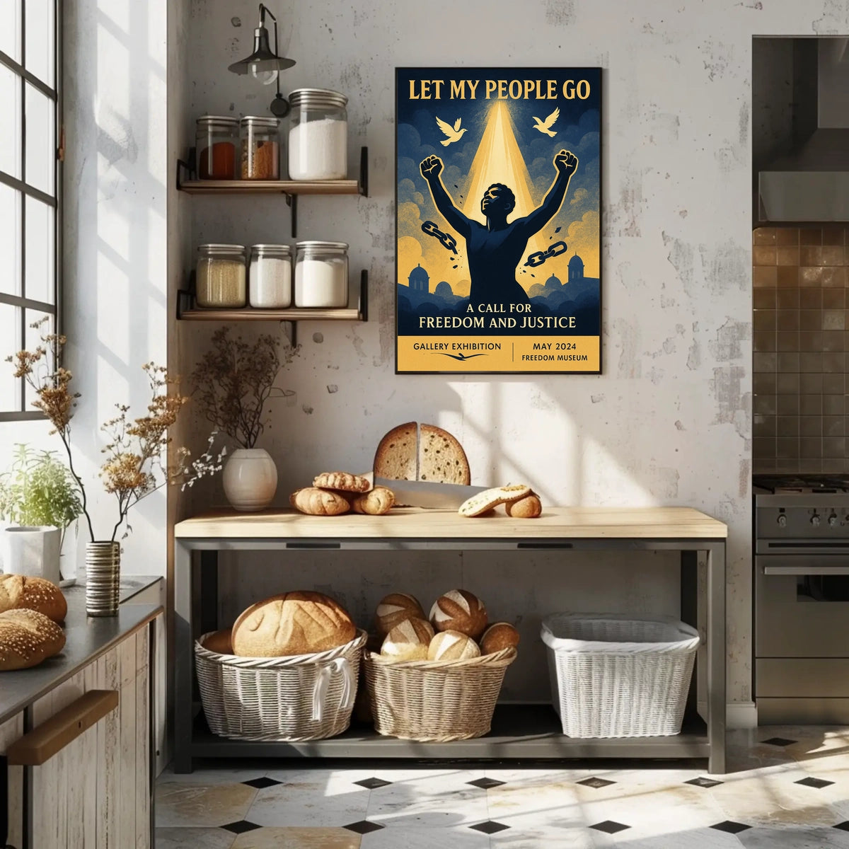 Let My People Go A Call for Freedom and Justice Poster