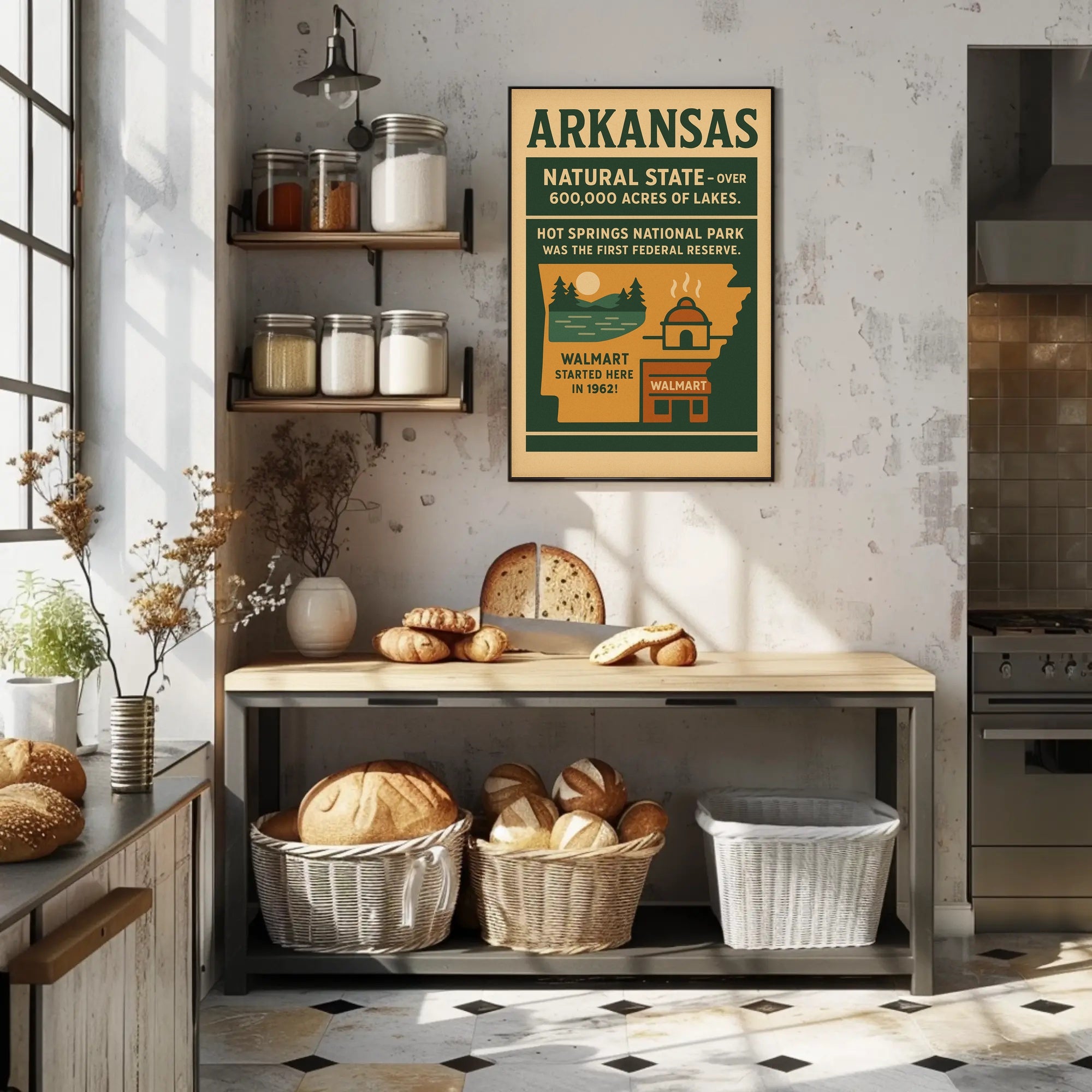 Discover Arkansas The Natural State Poster