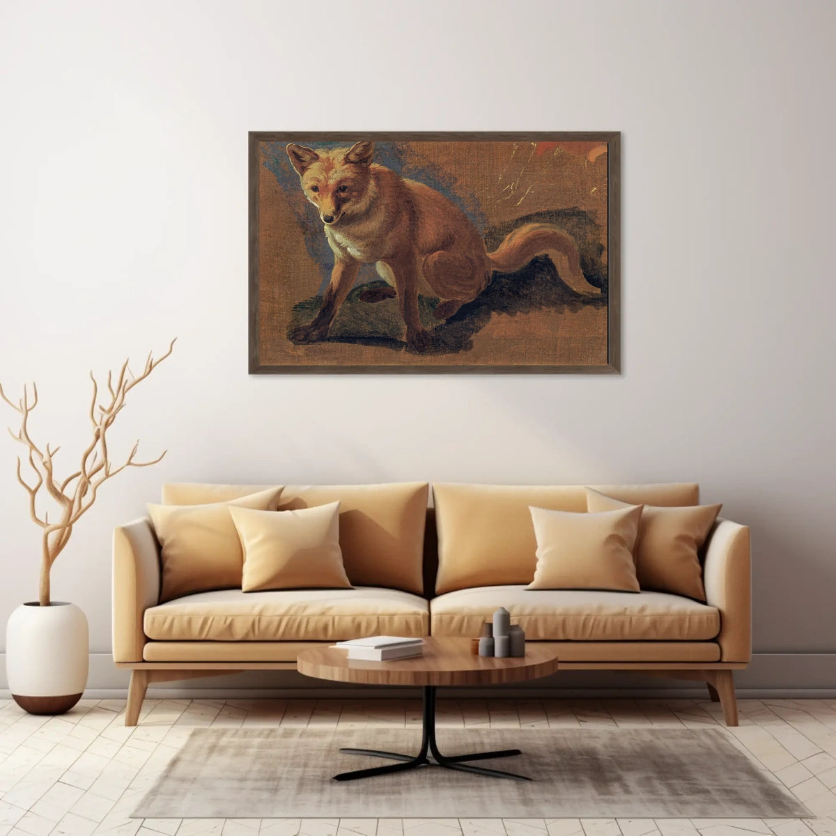 Majestic Fox Painting in Classic Animal Poster