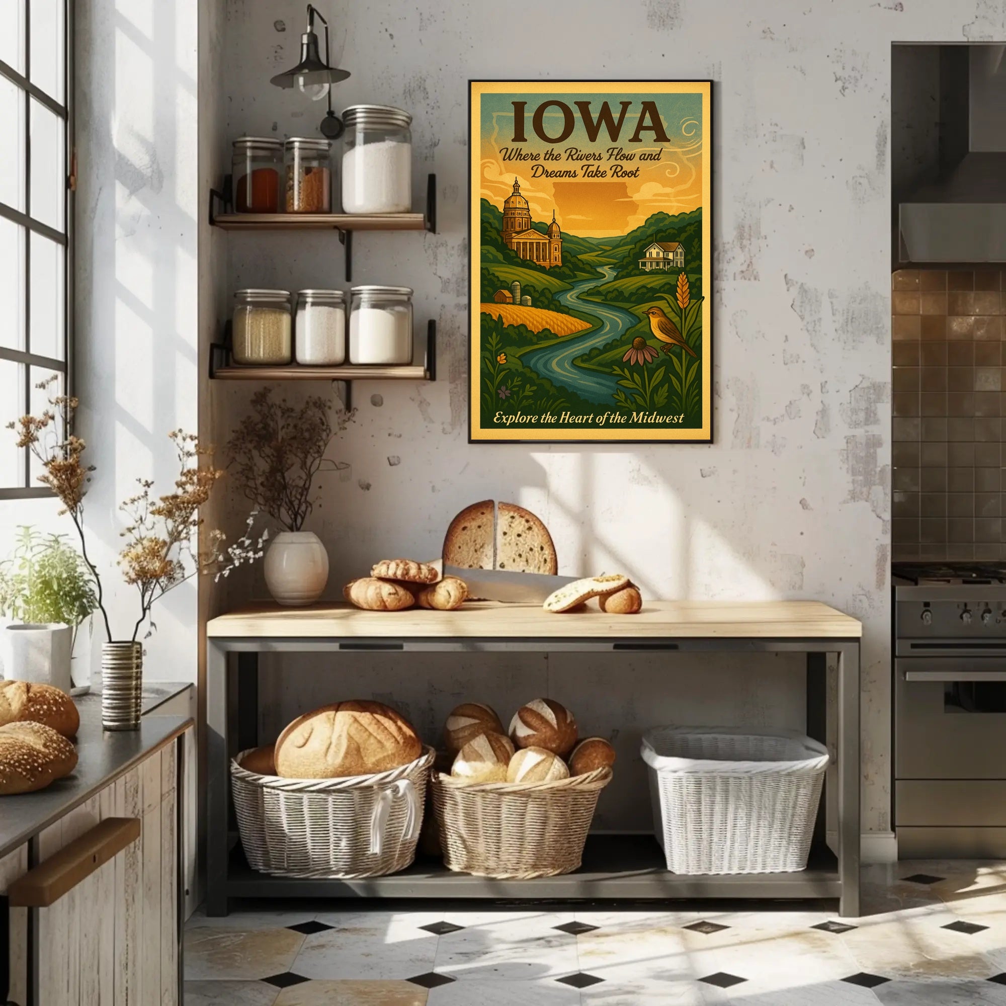 Explore The Heart Of The Midwest Poster