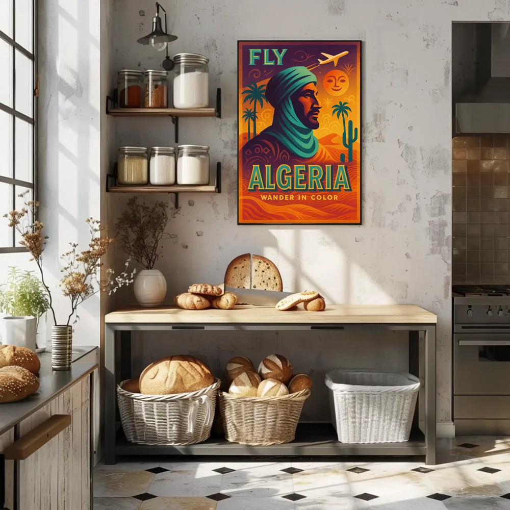 Algeria Desert Adventure Vintage Travel Poster PosterGoat