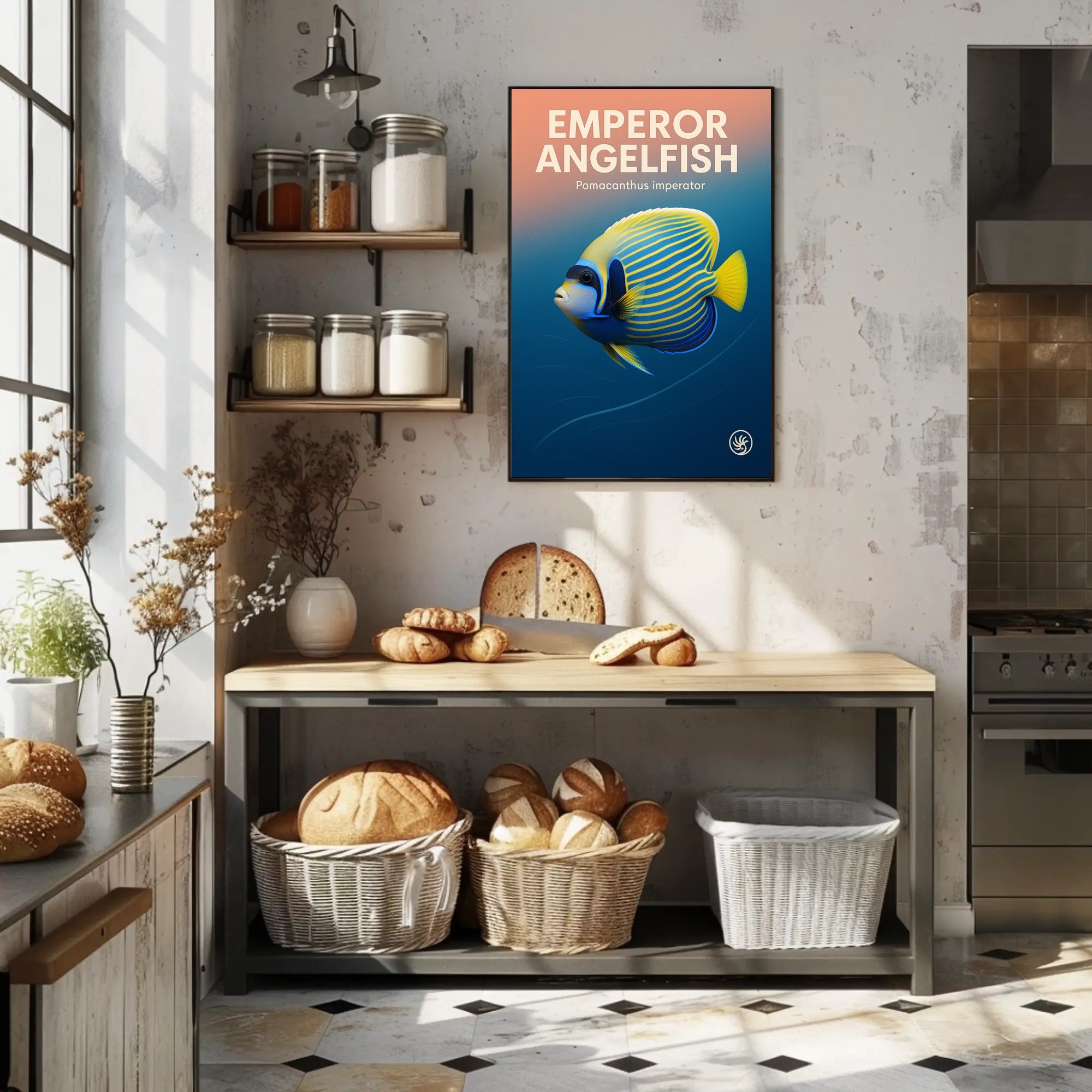 Emperor Angelfish Poster PosterGoat