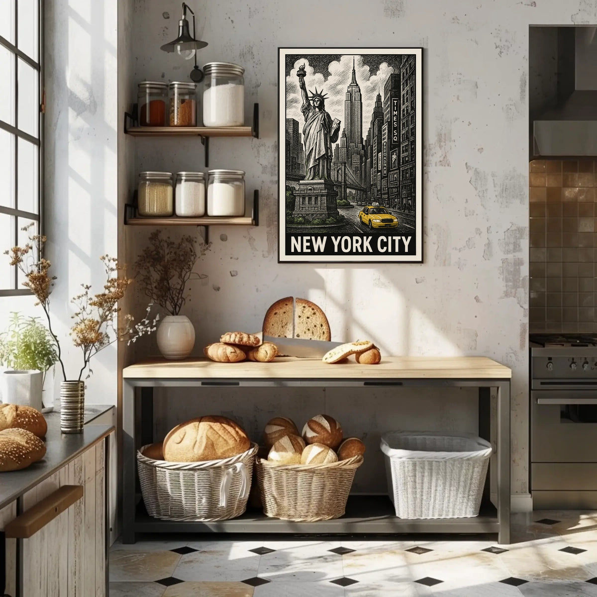 Iconic New York City Poster For Urban Decor Enthusiasts
