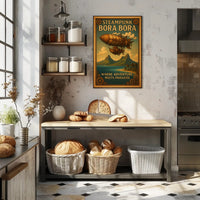 Steampunk Bora Bora Poster