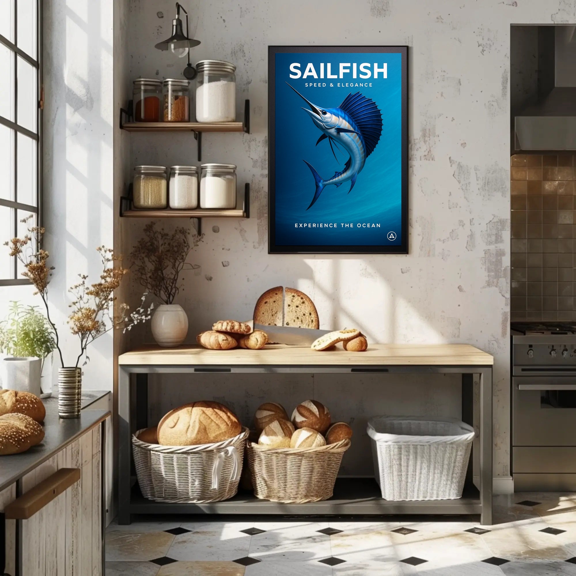 Sailfish Speed & Elegance Poster PosterGoat