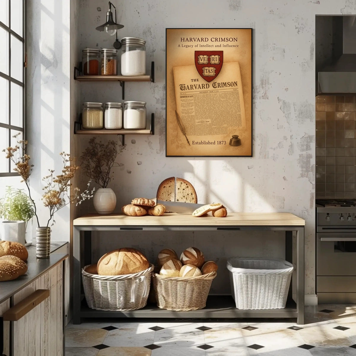 Harvard Crimson A Legacy of Intellect and Influence Poster