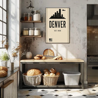 Denver Skyline Est. 1858 Poster