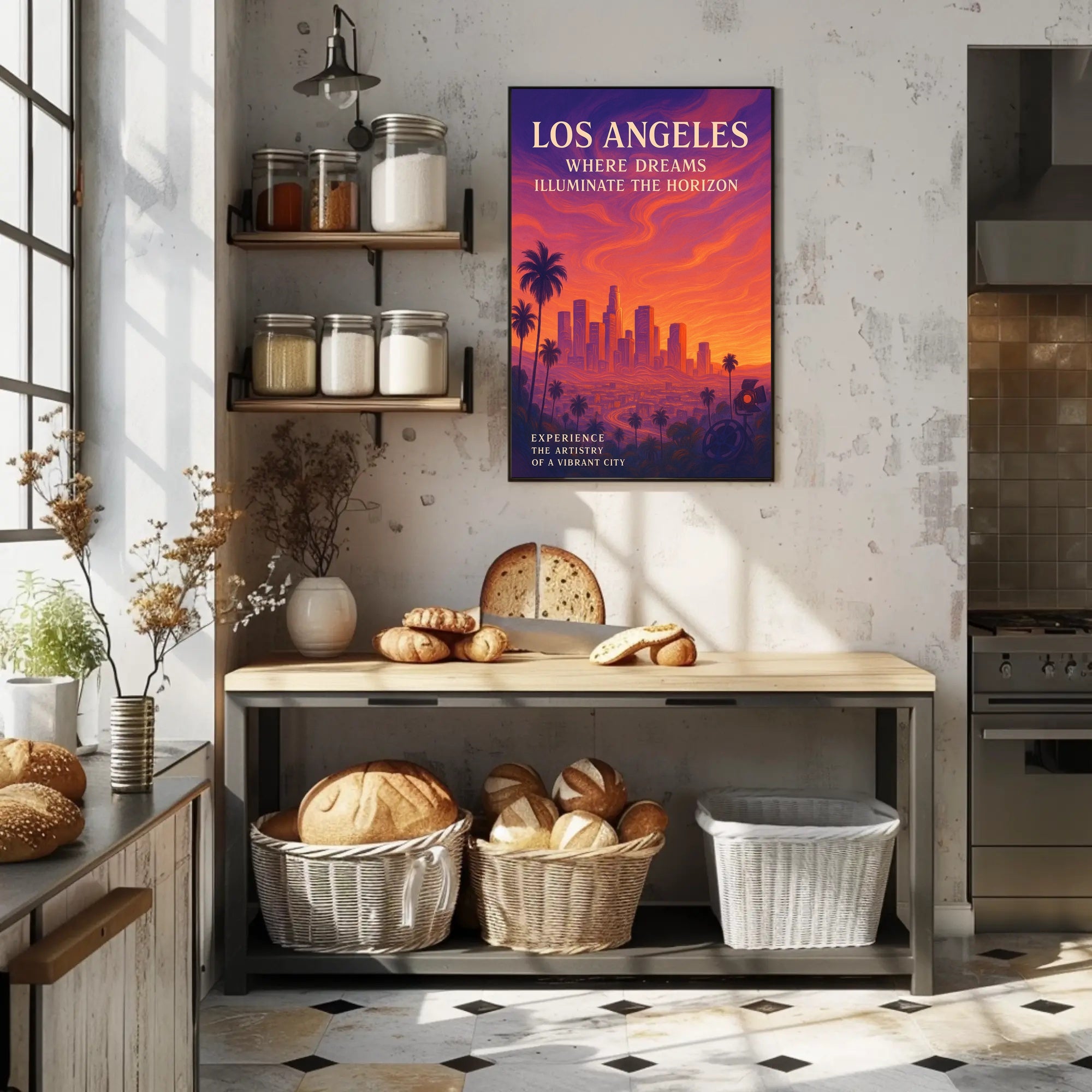 Dream-Inspired Los Angeles Cityscape Urban or Cityscape Poster