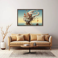 Surreal Castle Head Dreamscape - Fantasy or Mythology Poster