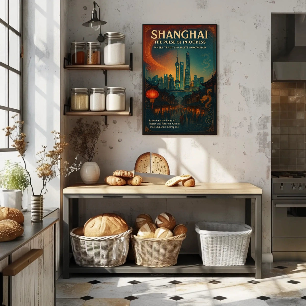 Shanghai The Pulse of Progress Poster