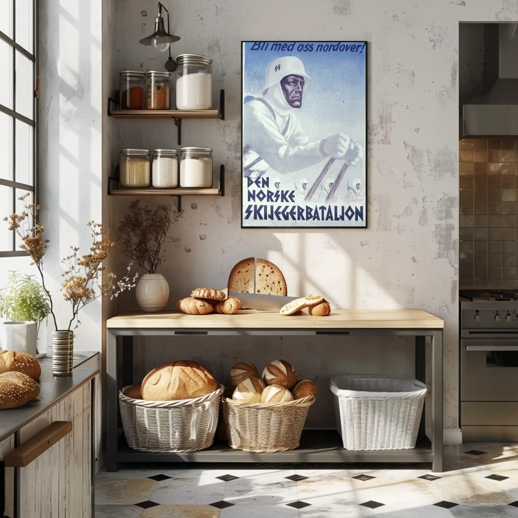 Den Norske Skijegerbataljon Recruitment Poster PosterGoat