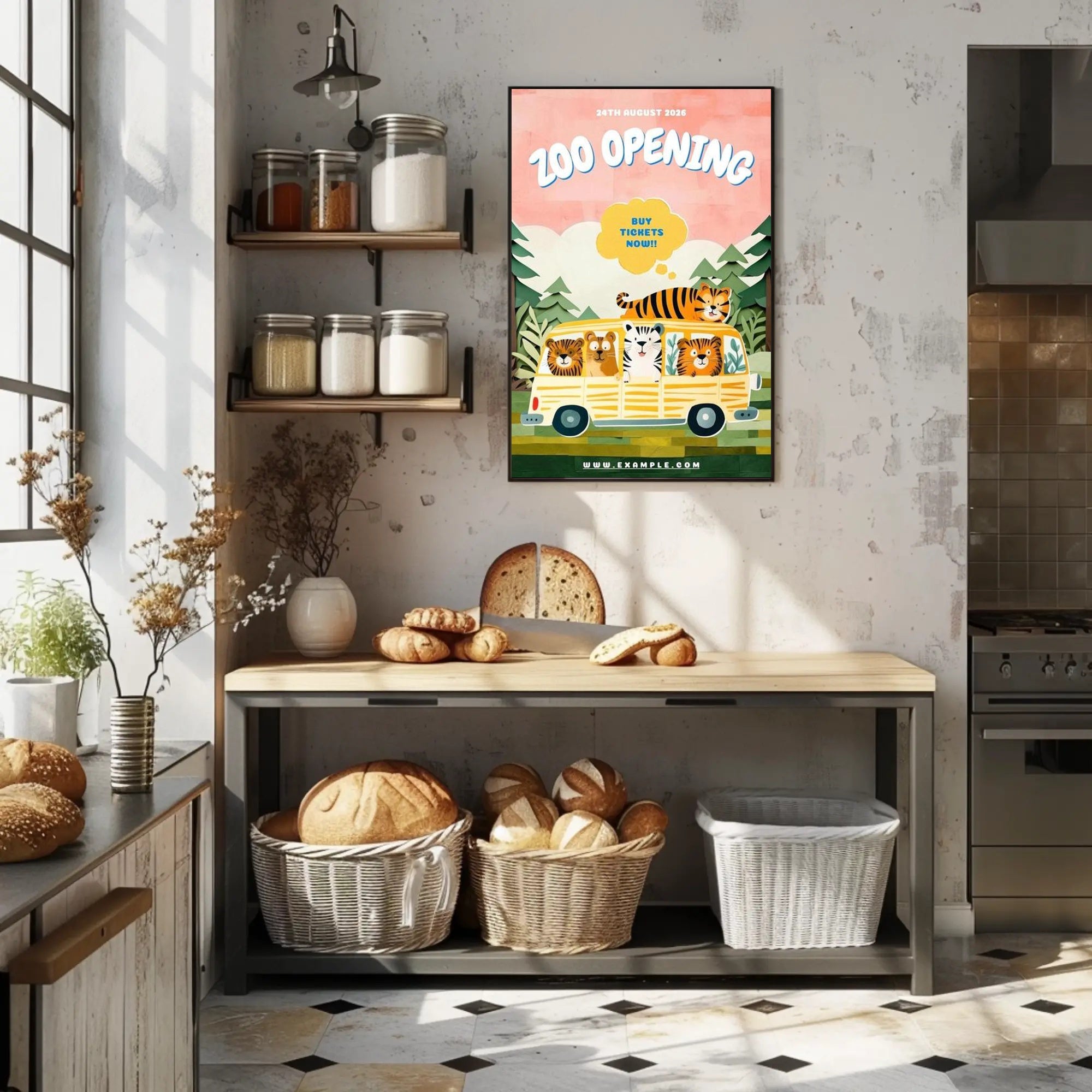 Zoo Opening Announcement Poster PosterGoat