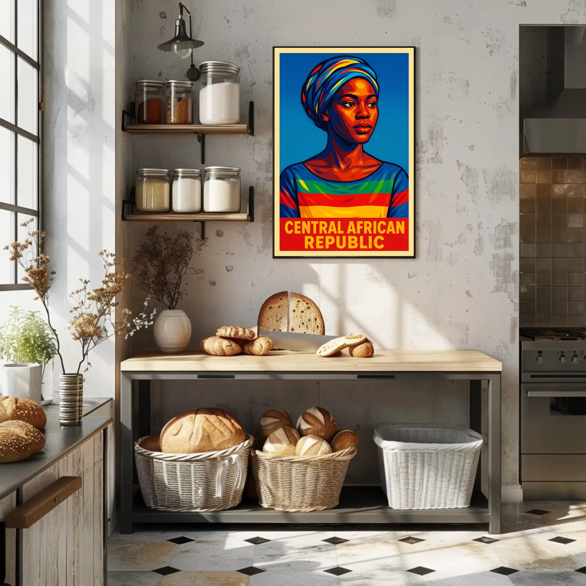 Central African Republic Cultural Poster