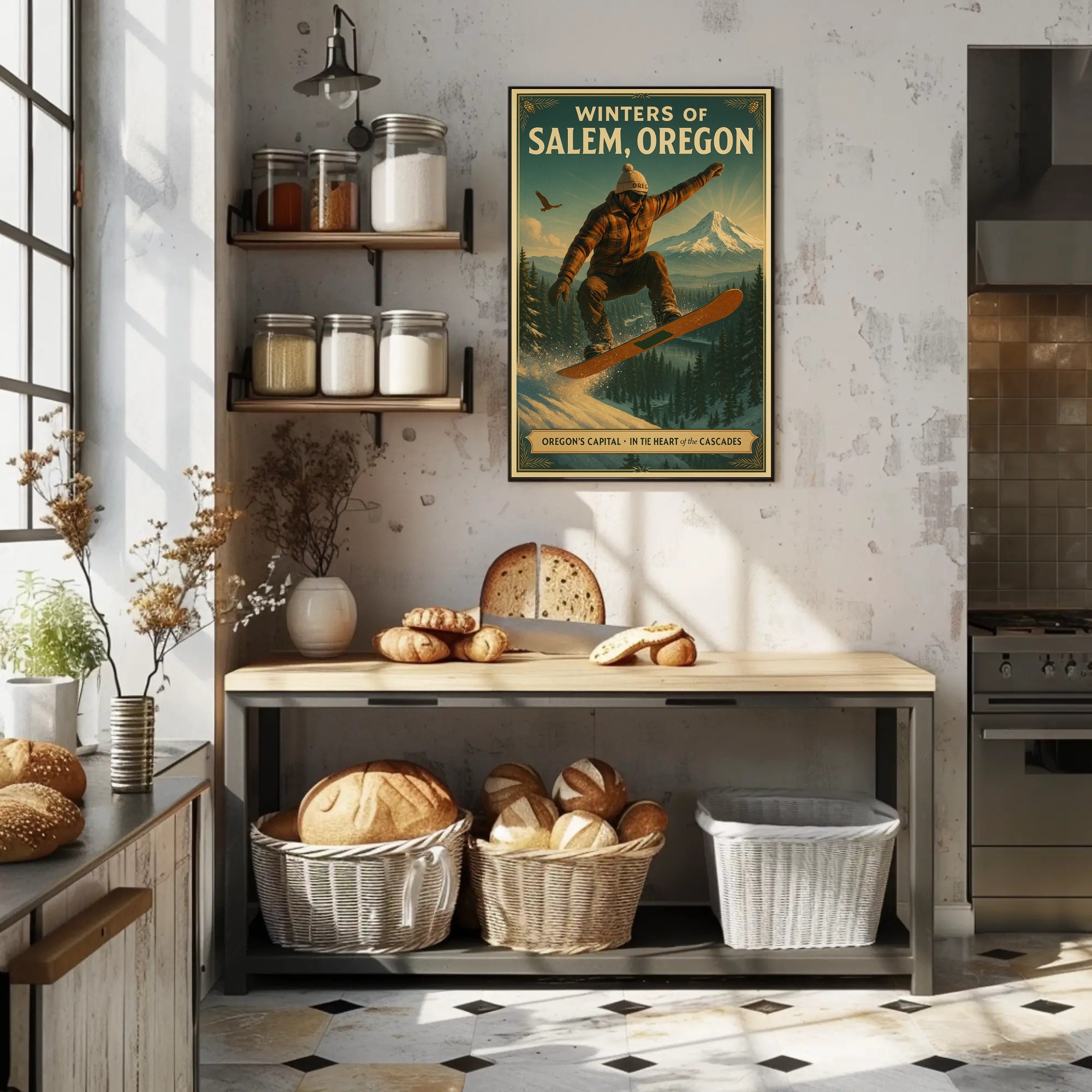 Winters of Salem, Oregon Poster