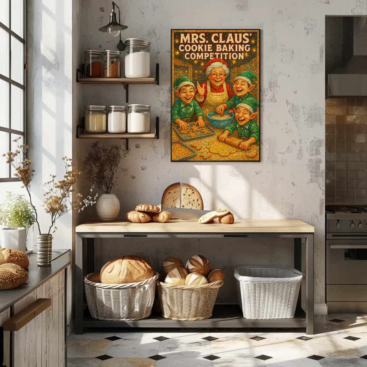 Mrs. Claus Cookie Baking Competition Poster
