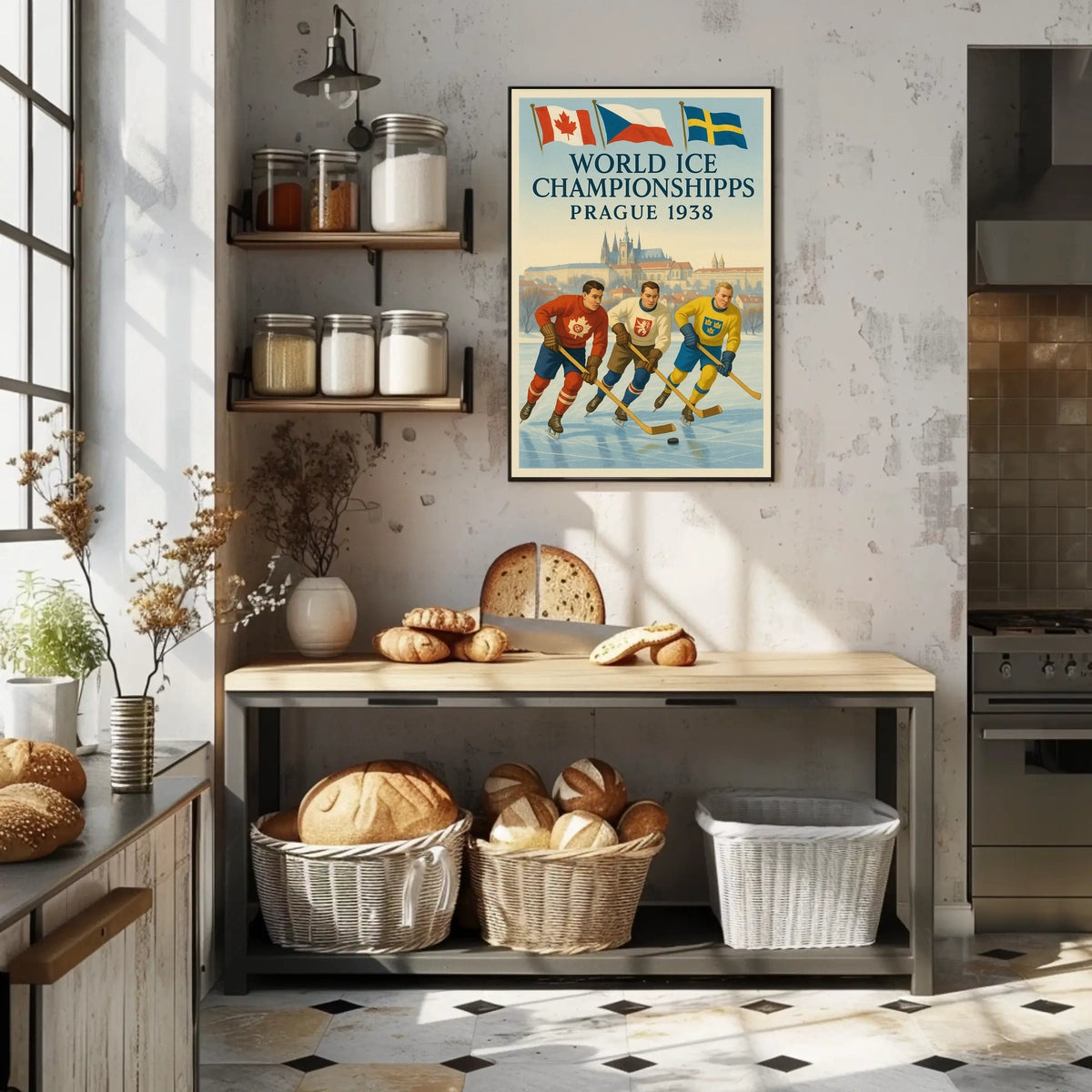 World Ice Championships Prague 1938 Poster