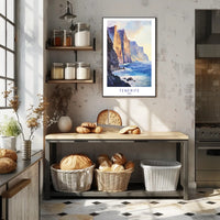 Majestic Cliffs of Tenerife Poster PosterGoat